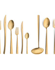 Cutipol Duna Cutlery set - 75 pcs setting in matte gold finish