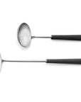 Cutipol Ebony Cutlery sets featuring matte black and gold finishes with sleek, contemporary designs ideal for luxurious dining setups - Servers