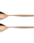 Cutipol Moon Cutlery collection showcasing minimalist design for a modern dining experience - 2 pc server in rose gold copper finish