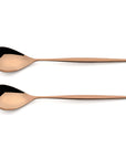Cutipol Moon Cutlery collection showcasing minimalist design for a modern dining experience - 2 pc server in rose gold copper finish