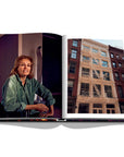 Assouline New York Chic coffee table book displaying photos of Frederique van der Wal, a Dutch Former model & Apartment building of New York city on white back ground available at Spacio India for luxury home decor accessories collection of Travel Coffee Table Books.