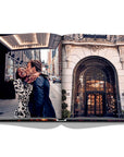 Assouline New York Chic coffee table book displaying photos of Bergdorf Goodman store company & a lovely couple on white back ground available at Spacio India for luxury home decor accessories collection of Travel Coffee Table Books.