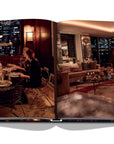 Assouline New York Chic coffee table book displaying photos of Candle light luxury Dinner in interior of New York City on white back ground available at Spacio India for luxury home decor accessories collection of Travel Coffee Table Books.