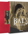 Assouline Bals: legendary costume balls of the twentieth century coffee table book with its cover on a white back ground available at Spacio India for luxury home decor accessories collection of Fashion Coffee Table Books.