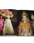 Assouline Bals: legendary costume balls of the twentieth century coffee table book displaying photos from The Ball Of Baron Alexis De Rede In Paris on a white back ground available at Spacio India for luxury home decor accessories collection of Fashion Coffee Table Books.