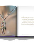 Assouline Boghossian: Expertise Craftsmanship Innovation coffee table book displaying photo of Boghossian Colorful Diamonds Necklace on white background at Spacio India for luxury home decor collection of Jewellery Coffee Table Books.