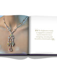 Assouline Boghossian: Expertise Craftsmanship Innovation coffee table book displaying photo of Boghossian Colorful Diamonds Necklace on white background at Spacio India for luxury home decor collection of Jewellery Coffee Table Books.