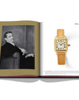 Assouline Cartier: The Impossible Collection coffee table book displaying Cartier Santos Wristwatch, Louis Cartier - French jeweler on white back ground available at Spacio India for luxury home decor collection of Ultimate & Jewellery Coffee Table Books.