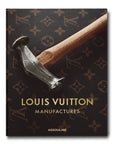 Assouline Louis Vuitton Manufactures coffee table book on white background at Spacio India for luxury home decor collection of Fashion Coffee Table Books.