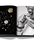 Assouline Louis Vuitton Manufactures coffee table book displaying photo of watch crafting & its Parts on white background at Spacio India for luxury home decor collection of Fashion Coffee Table Books.