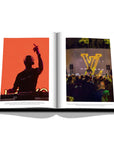 Assouline Louis Vuitton: Virgil Abloh Classic Cartoon Cover coffee table book displaying Image of Virgil Abloh & concert on a white back ground available at Spacio India for luxury home decor accessories collection of Fashion Coffee Table Books.