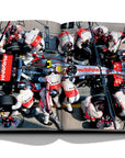 Assouline Formula 1: The Impossible Collection coffee table book McLaren MP4-22, Car model with other people on a white back ground available at Spacio India for luxury home decor collection of Ultimate & Sports Coffee Table Books.