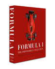 Side look of Assouline Formula 1: The Impossible Collection coffee table book on a white back ground available at Spacio India for luxury home decor collection of Ultimate & Sports Coffee Table Books.