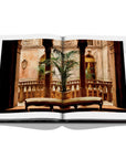 Assouline Italian Chic coffee table book displaying photo of Hotel Danieli at Italy restaurants spaces from Italy a white back ground available at Spacio India for luxury home decor collection of Travel Coffee Table Books.