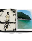 Assouline Italian Chic coffee table book displaying photos of Ancona Island & sketch on a white back ground available at Spacio India for luxury home decor accessories collection of Travel Coffee Table Books.