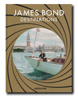 Front cover of Assouline James Bond: Destinations coffee table book on white back ground available at Spacio India for luxury home decor collection of Travel Coffee Table Books.