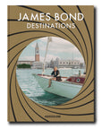 Front cover of Assouline James Bond: Destinations coffee table book on white back ground available at Spacio India for luxury home decor collection of Travel Coffee Table Books.