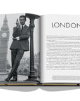 Assouline James Bond: Destinations coffee table book displaying photo of George Lazenby, Australian actor on a white background available at Spacio India for luxury home decor accessories collection of Travel Coffee Table Books.