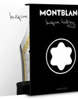 Assouline Montblanc coffee table book with a cover on a white back ground available at Spacio India for luxury home decor accessories collection of Fashion Coffee Table Books.