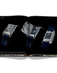 Assouline Coffee Table Book The Impossible Collection of Watches photo of Jaeger-LeCoultre Reverso watch on a white back ground available at Spacio India for luxury home decor accessories collection of Ultimate Coffee Table Books.
