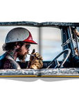 Assouline The Race of Gentlemen coffee table book displaying photo of the ultimate celebration of American hot rod culture on a white back ground available at Spacio India for luxury home decor accessories collection of Sports Coffee Table Books.
