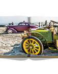 Assouline The Race of Gentlemen coffee table book displaying one of the photo of the celebration of American hot rod culture on a white back ground available at Spacio India for luxury home decor accessories collection of Sports Coffee Table Books.