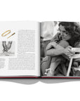 Assouline Cipullo: Making Jewelry Modern coffee table book displaying photo of Margaret Trudeau, Canadian Activist wearing jewellery on a coffee table available at Spacio India for luxury home decor collection of Jewellery Coffee Table Books.