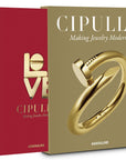 Assouline Cipullo: Making Jewelry Modern coffee table book with its cover on a white back ground available at Spacio India for luxury home decor collection of Jewellery Coffee Table Books.