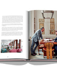 Assouline G Glenn: Spiro the art of a jewel coffee table book displaying photo of Glenn Spiro and his son Joe. Photo: Christopher Sturman. on a white back ground available at Spacio India for luxury home decor collection of Jewellery Coffee Table Books.