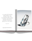 Assouline G Glenn: Spiro the art of a jewel coffee table book displaying photo of Glenn Spiro Diamond ring with a quote on a white back ground available at Spacio India for luxury home decor collection of Jewellery Coffee Table Books.