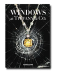 Front cover of Assouline Windows At Tiffany & Co (Icon Edition) coffee table book on coffee available at Spacio India for luxury home decor collection of Jewellery Coffee Table Books.
