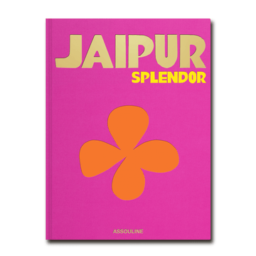 Front cover of Assouline Jaipur Splendor coffee table book on coffee available at Spacio India for luxury home decor collection of Travel Coffee Table Books.