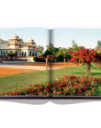 Assouline Jaipur Splendor coffee table book displaying photo of Rambagh Palace at Jaipur on a white back ground available at Spacio India for luxury home decor accessories collection of Travel Coffee Table Books.