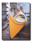 Front cover of Assouline Venetian Chic coffee table book on on white back ground available at Spacio India for luxury home decor collection of Travel Coffee Table Books.