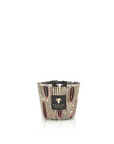 Baobab Panya Candle Max 10 - Hand-blown glass candle with African coffee bean-inspired print, available at Spacio India.