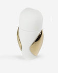 A white and gold Bosa Barns The Owl bottle on a white surface, part of the Owls collection designed by Manolo Bosa.