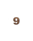 Number Pack 4 Walnut