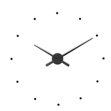 A Nomon Clock Nomon OJ Black 80cm N010 wall clock on a white background.