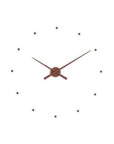 A Clock Nomon OJ Mini Brown 50cm wall clock with a design of a brown clock on a white background.