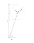 Clock Nomon Pisa Laquered Red Floor 73cm PIL000R