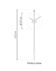 Clock Nomon Punto Y Coma Gold PCD0000N