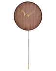 Clock Nomon Swing Gold Walnut SWID