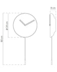 Clock Nomon Swing Gold Walnut SWID