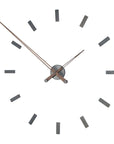 Side look of Nomon Spain Tacon T 12 Graphite on a white back ground available at Spacio India for luxury home decor collection of Timepieces & Clocks.