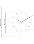 Details of Nomon Spain Tacon T 12 Graphite on a white back ground available at Spacio India for luxury home decor collection of Timepieces & Clocks.