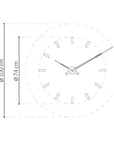 Details of Nomon Spain Tacon L 12 Red on a white back ground available at Spacio India for luxury home decor collection of Timepieces & Clocks.