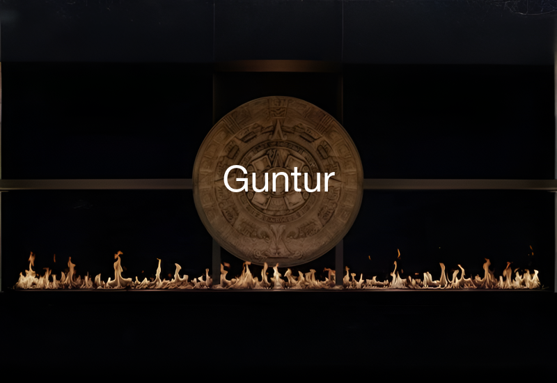 Luxury indoor and outdoor fireplaces in Guntur by Spacio including water vapour, LED, bioethanol and gas fireplaces