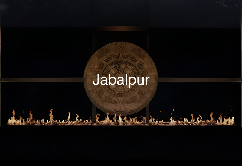 Luxury indoor and outdoor fireplaces in Jabalpur by Spacio including water vapour, LED, bioethanol and gas fireplaces