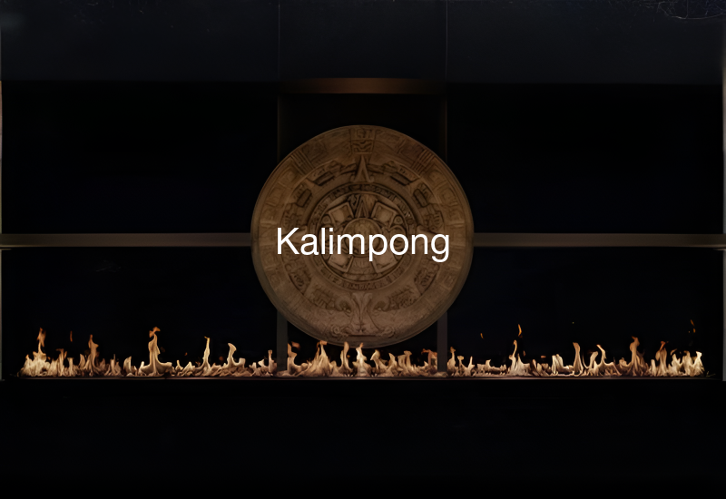 Luxury indoor and outdoor fireplaces in Kalimpong by Spacio including water vapour, LED, bioethanol and gas fireplaces