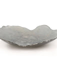 Gardeco Mapa 30 Prata Fosca Top Platina with a silver rim available at Spacio India for luxury home decor accessories collection of Decorative Bowls.